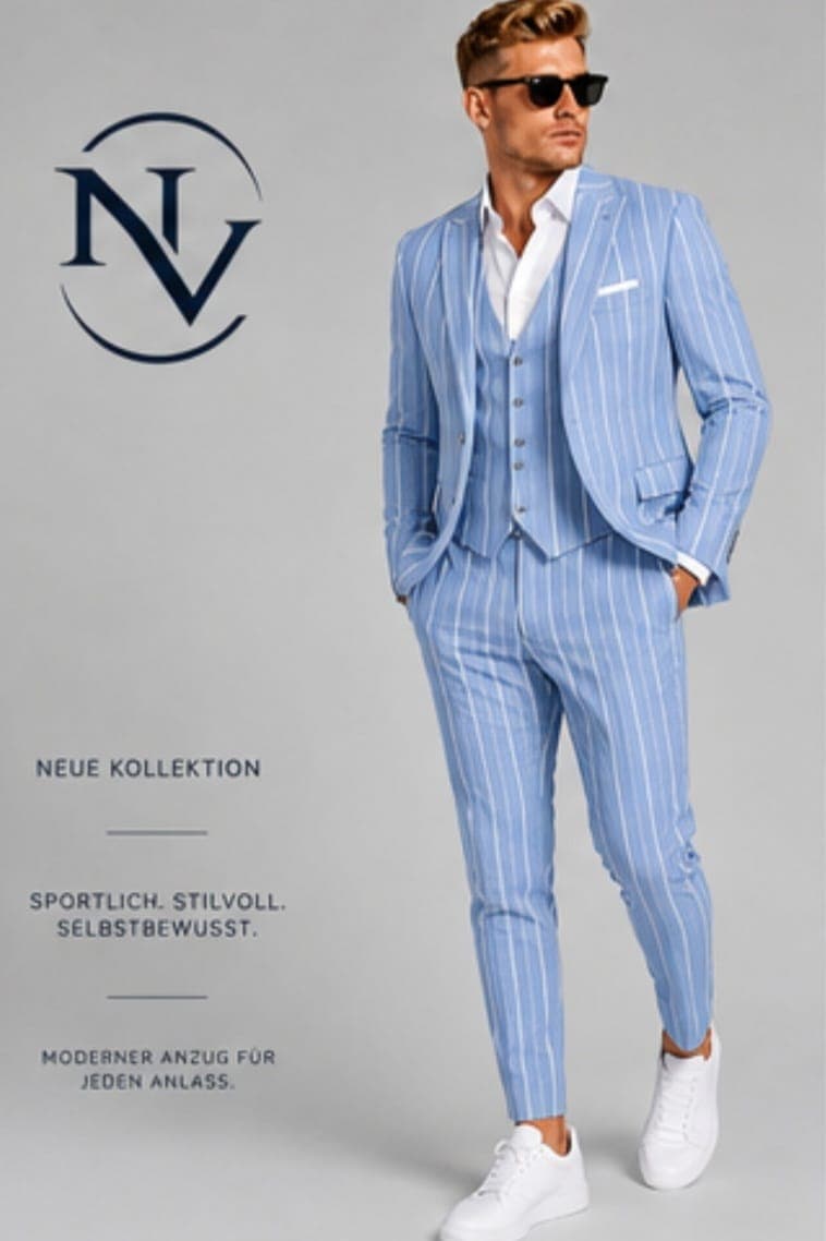 Sommer in Hellblau. — NV Herrenkollektion von Marc Thorben Gall