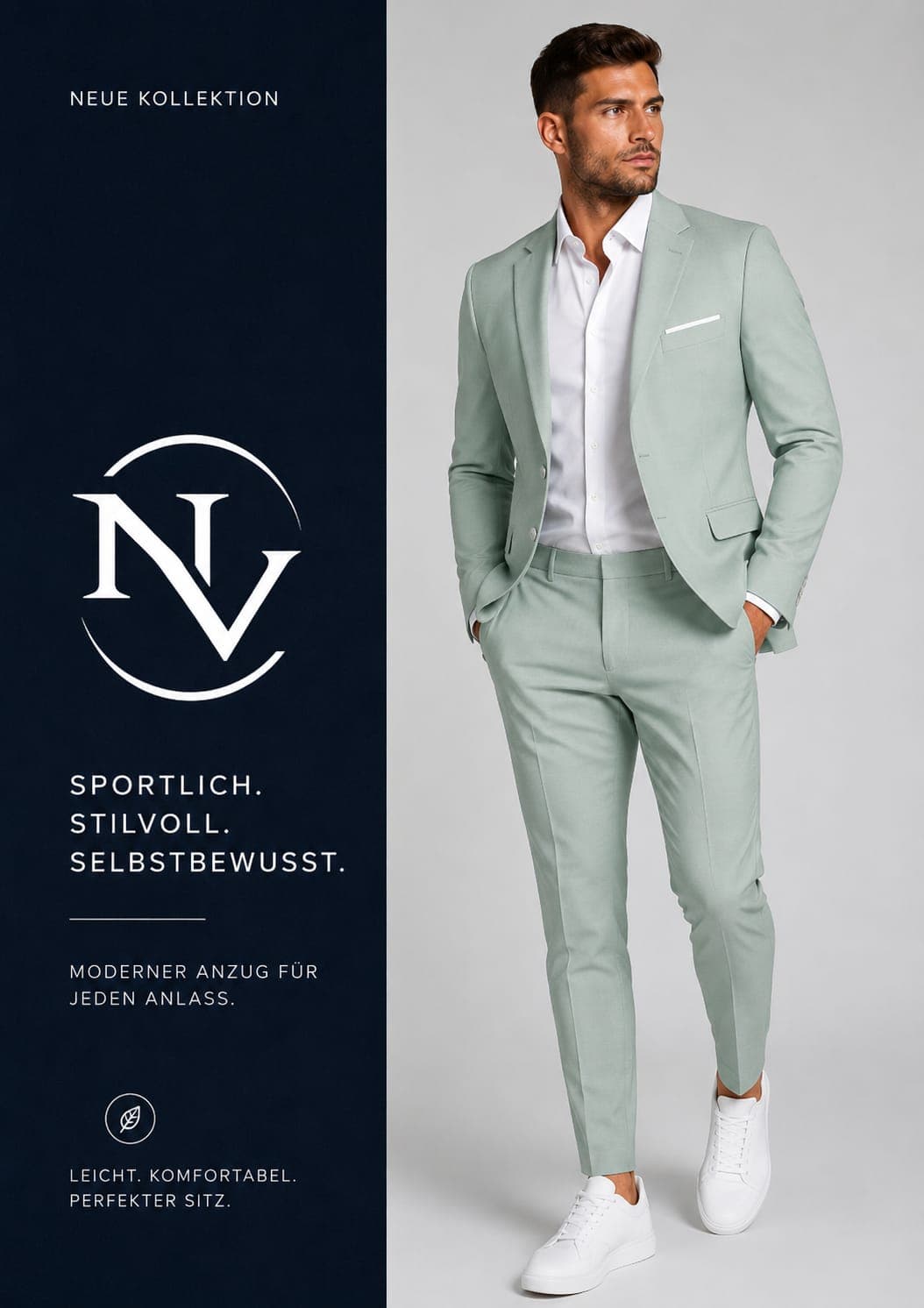 NV Editorial-Look — Maison-Handschrift aus Sport und Eleganz